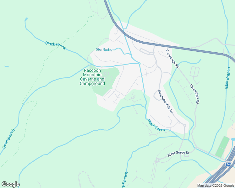 map of restaurants, bars, coffee shops, grocery stores, and more near 501 Alpine Way in Chattanooga