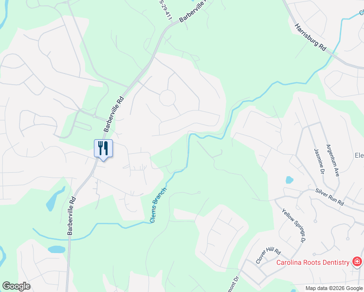 map of restaurants, bars, coffee shops, grocery stores, and more near 1062 Bayneswood Lane in Indian Land