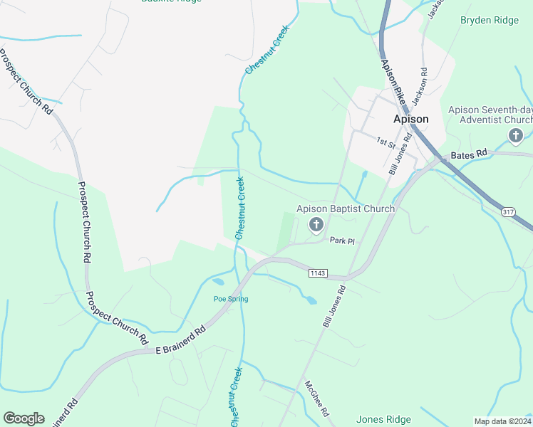 map of restaurants, bars, coffee shops, grocery stores, and more near in Apison
