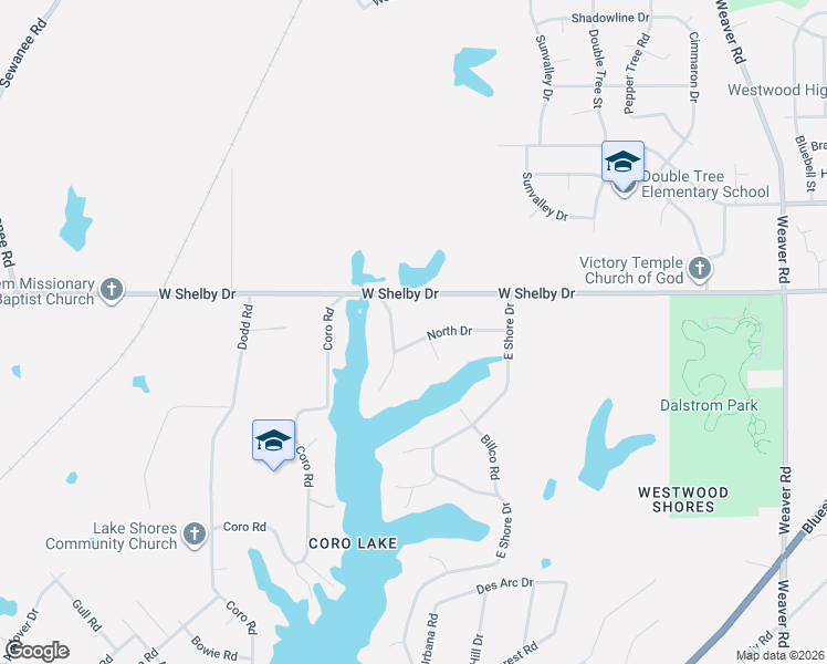 map of restaurants, bars, coffee shops, grocery stores, and more near 1390 North Drive in Memphis