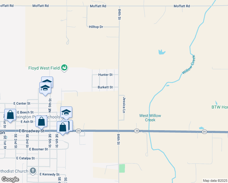 map of restaurants, bars, coffee shops, grocery stores, and more near 120 Owens Street in Lexington