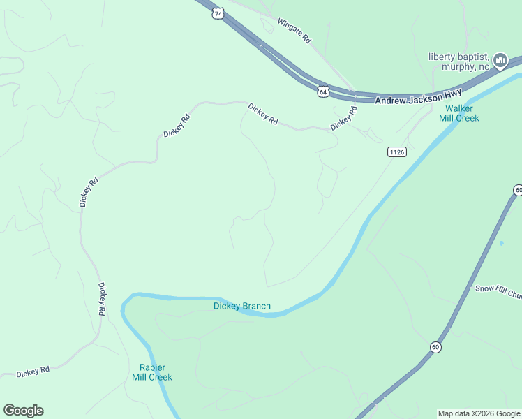 map of restaurants, bars, coffee shops, grocery stores, and more near 382 Old Johnson Road in Murphy