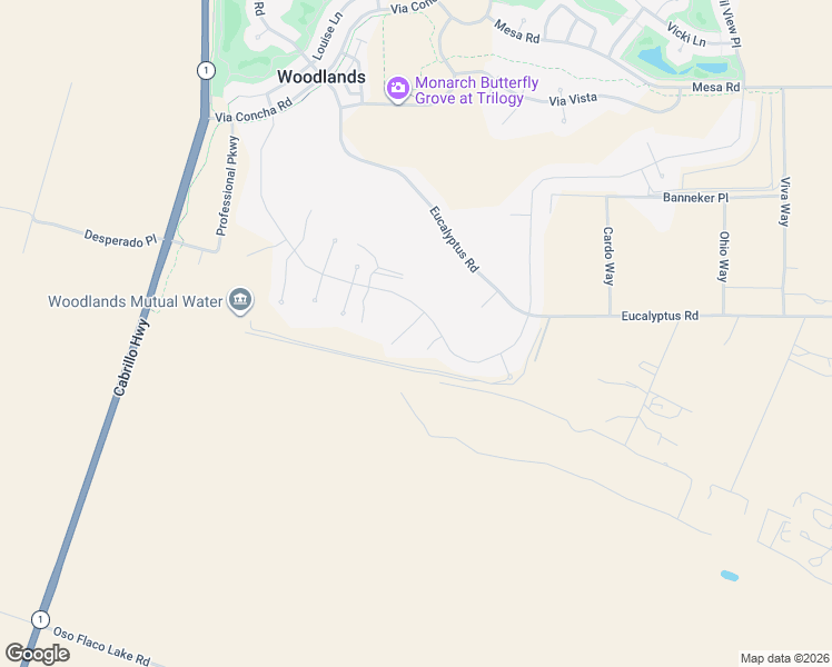 map of restaurants, bars, coffee shops, grocery stores, and more near 1335 Silvia Lane in Nipomo