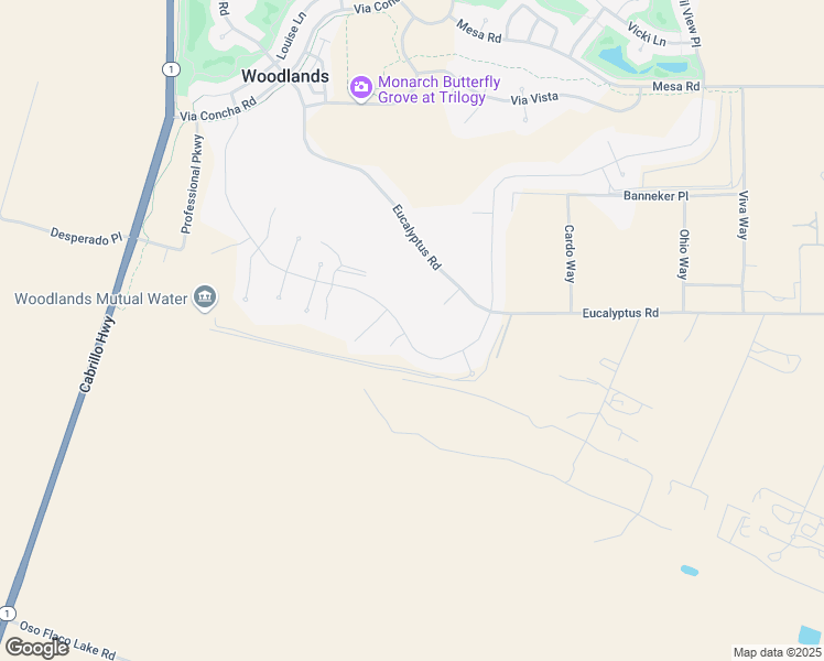 map of restaurants, bars, coffee shops, grocery stores, and more near 981 Trail View Place in Nipomo