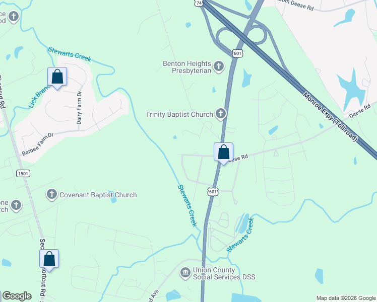 map of restaurants, bars, coffee shops, grocery stores, and more near 111 Maple Hill Road in Monroe