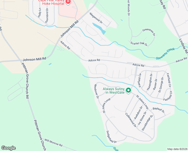 map of restaurants, bars, coffee shops, grocery stores, and more near 362 Lennox Court in Raeford