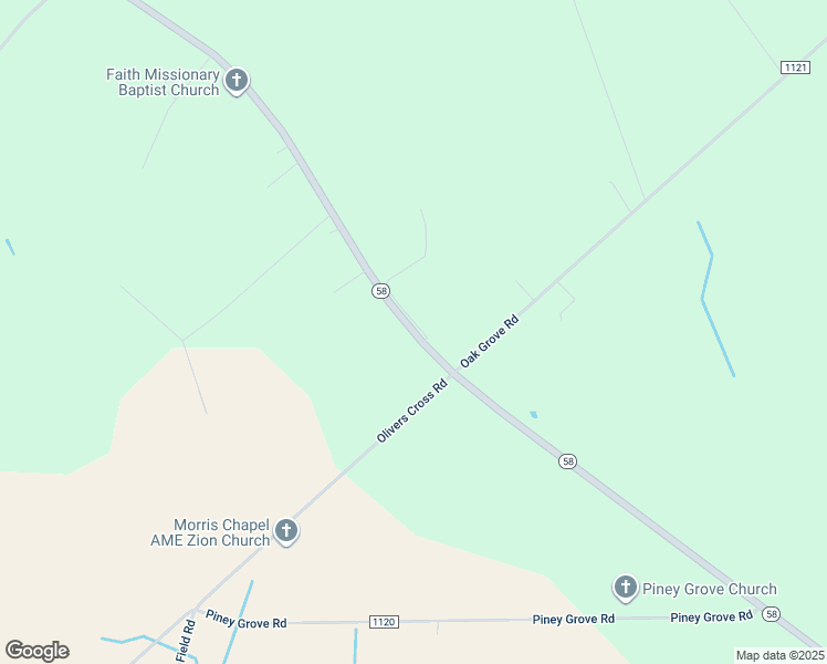 map of restaurants, bars, coffee shops, grocery stores, and more near 2576 North Carolina 58 in Trenton