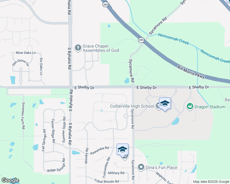 map of restaurants, bars, coffee shops, grocery stores, and more near 508 Tender Oaks Cove in Fisherville
