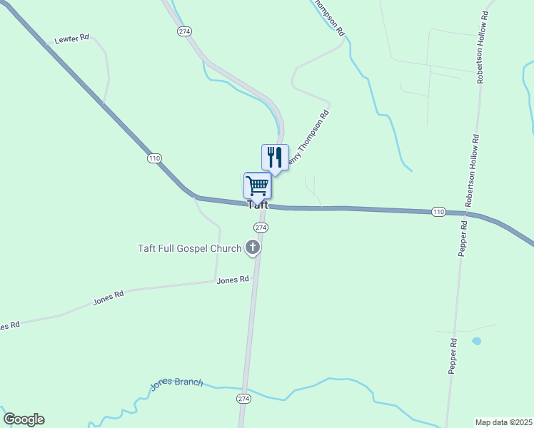 1116 Old Railroad Bed Road, Taft TN Walk Score