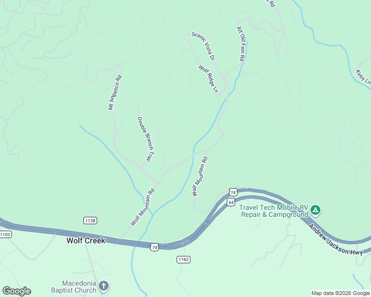 map of restaurants, bars, coffee shops, grocery stores, and more near 750 Wolf Mountain Road in Murphy