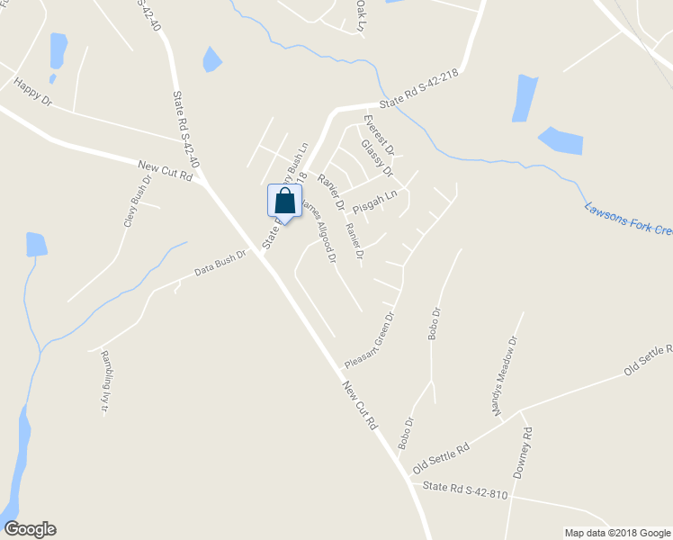 map of restaurants, bars, coffee shops, grocery stores, and more near 348 James Allgood Drive in Inman
