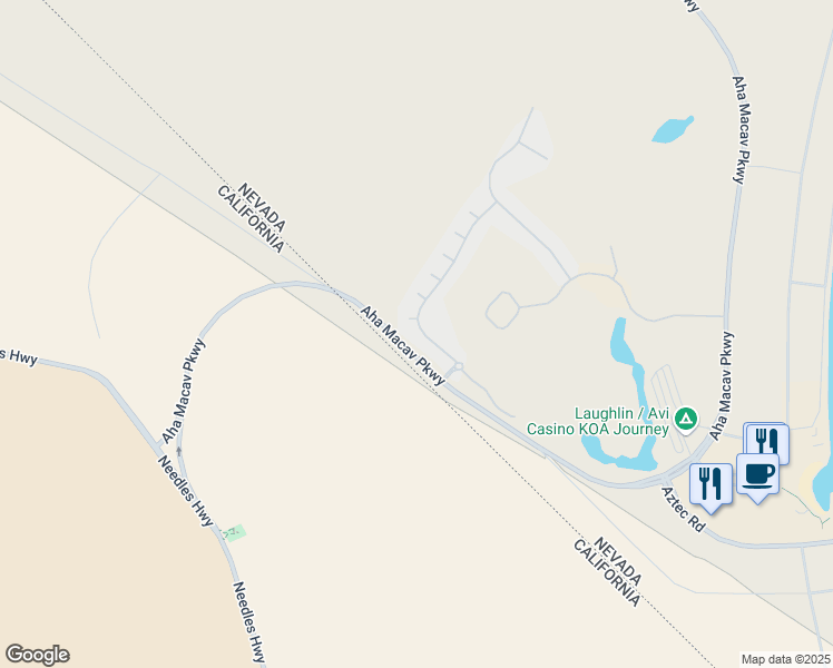 map of restaurants, bars, coffee shops, grocery stores, and more near 1223 Golf Club Drive in Laughlin