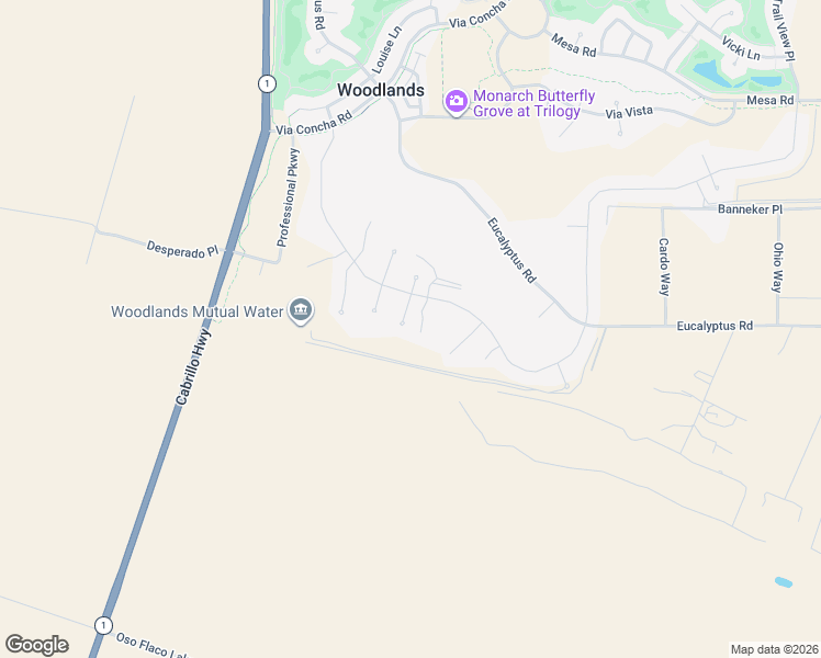 map of restaurants, bars, coffee shops, grocery stores, and more near 1245 Justin Lane in Nipomo