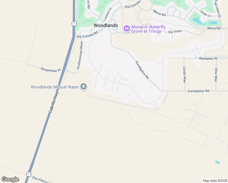 map of restaurants, bars, coffee shops, grocery stores, and more near 1245 Justin Lane in Nipomo