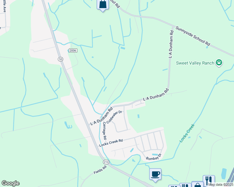 map of restaurants, bars, coffee shops, grocery stores, and more near 1305 Division Place in Fayetteville