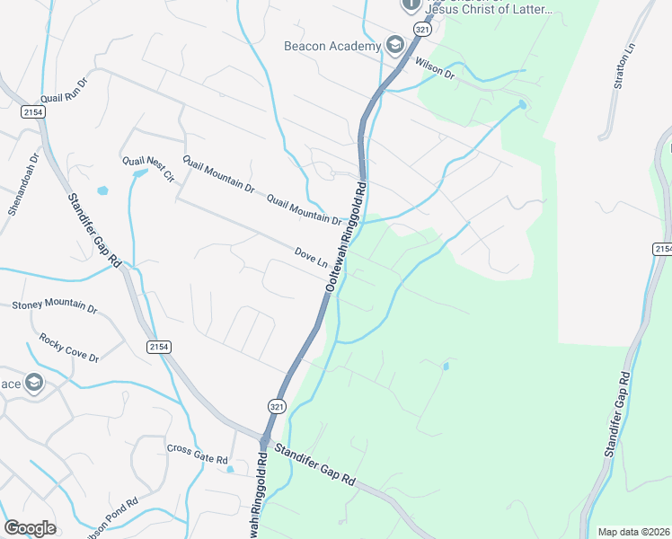 map of restaurants, bars, coffee shops, grocery stores, and more near 2510 Ooltewah Ringgold Road in Ooltewah