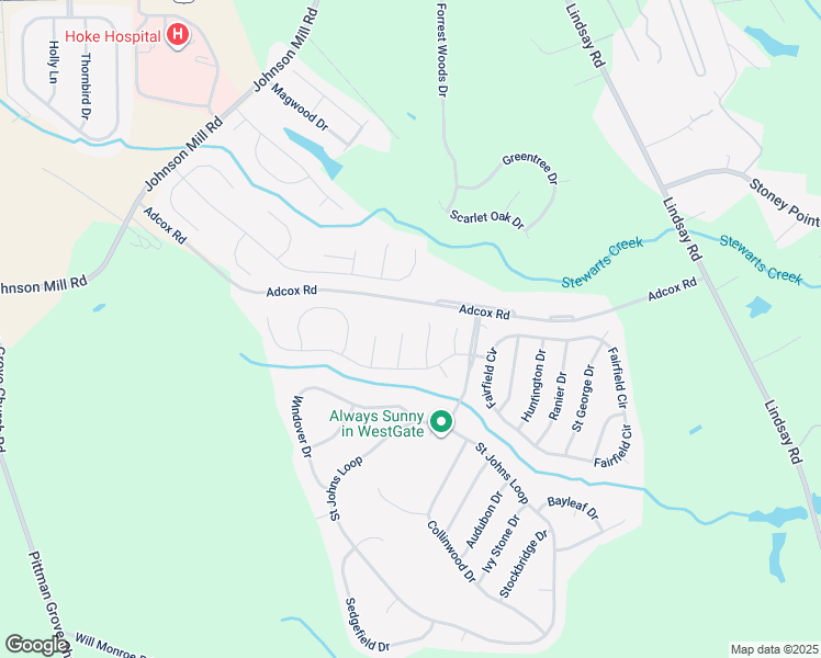map of restaurants, bars, coffee shops, grocery stores, and more near 180 Barkley Court in Raeford