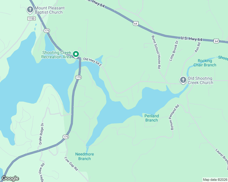 map of restaurants, bars, coffee shops, grocery stores, and more near 402 Old Highway 64 East in Hayesville