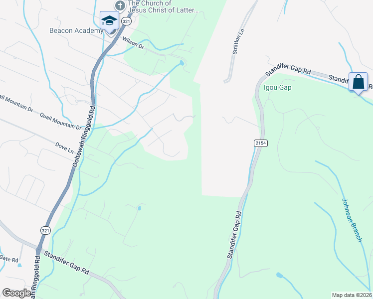 map of restaurants, bars, coffee shops, grocery stores, and more near 9733 Imperial Drive in Ooltewah