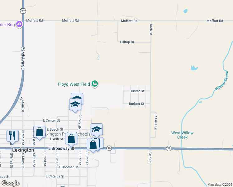 map of restaurants, bars, coffee shops, grocery stores, and more near 211 Russell Street in Lexington