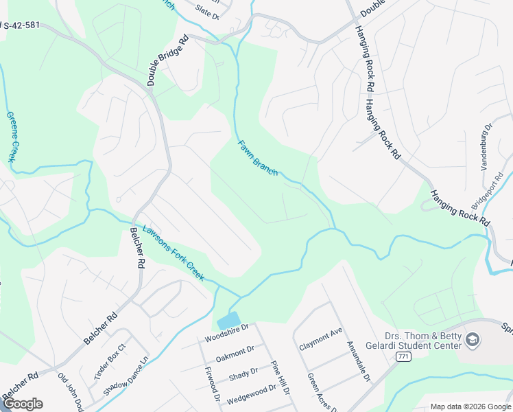 map of restaurants, bars, coffee shops, grocery stores, and more near 136 Wells Drive in Boiling Springs