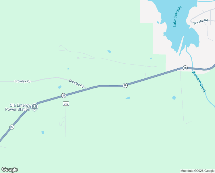 map of restaurants, bars, coffee shops, grocery stores, and more near 19466 Arkansas 28 in Ola