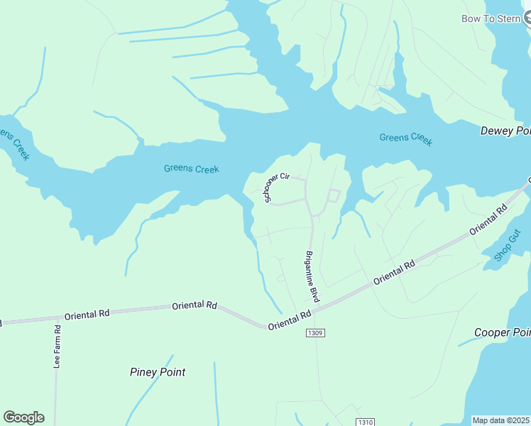 map of restaurants, bars, coffee shops, grocery stores, and more near 4013 Schooner Circle in Oriental