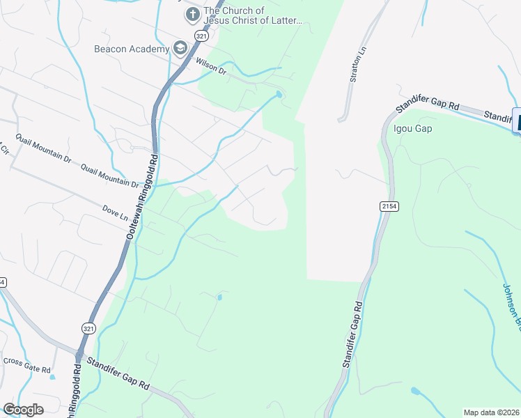 map of restaurants, bars, coffee shops, grocery stores, and more near 2810 Beaver Run Lane in Ooltewah