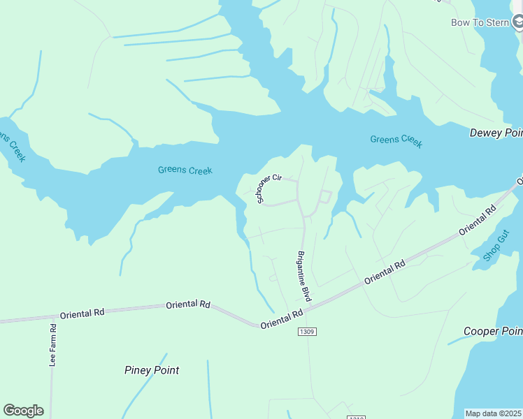 map of restaurants, bars, coffee shops, grocery stores, and more near 4013 Schooner Circle in Oriental