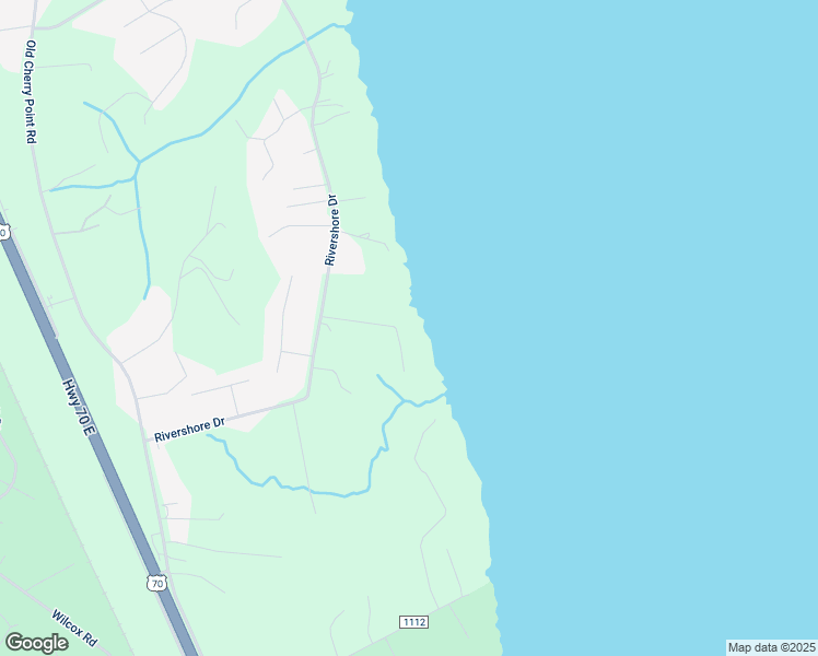 map of restaurants, bars, coffee shops, grocery stores, and more near 98 River Ridge Road in New Bern