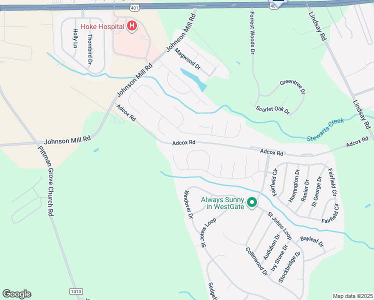 map of restaurants, bars, coffee shops, grocery stores, and more near 290 Lennox Court in Raeford