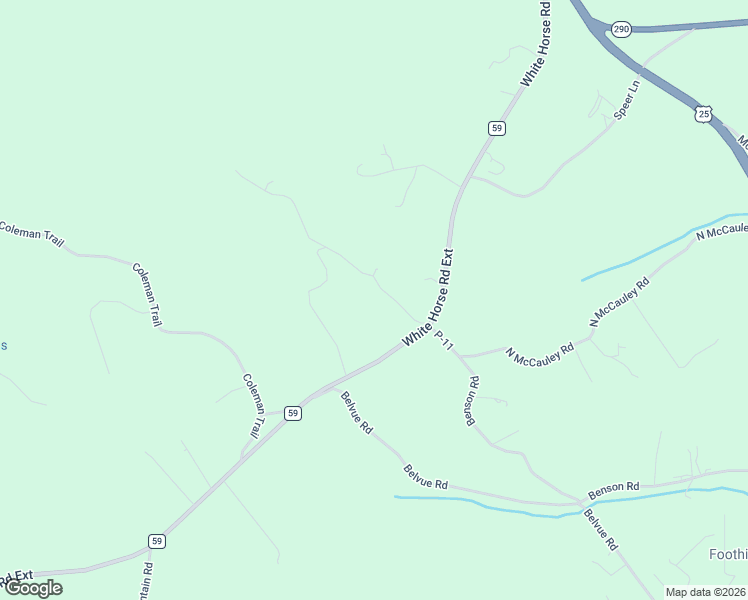 map of restaurants, bars, coffee shops, grocery stores, and more near 80 McCauley Road in Travelers Rest