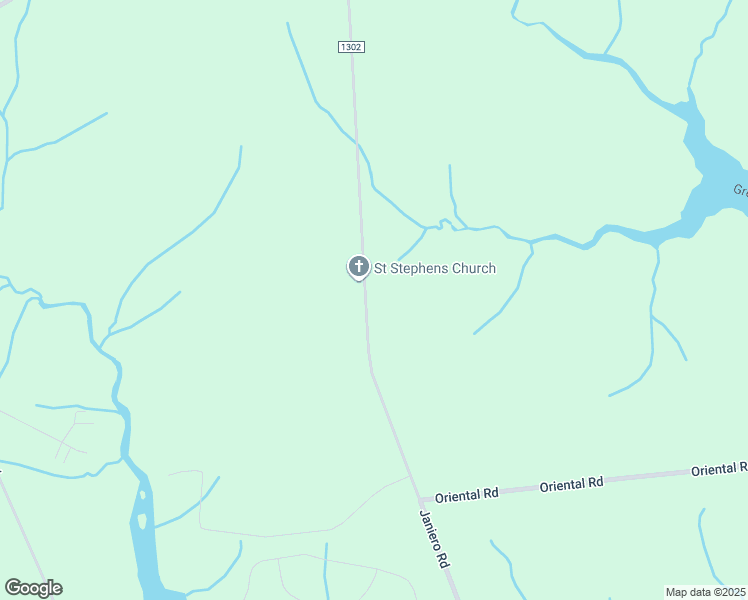 map of restaurants, bars, coffee shops, grocery stores, and more near 1185 Janiero Road in Oriental