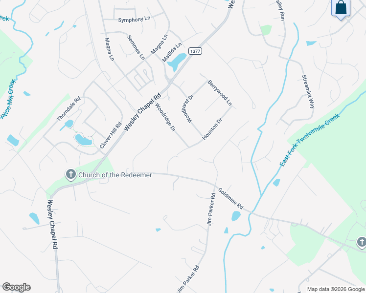 map of restaurants, bars, coffee shops, grocery stores, and more near 5302 Woodridge Drive in Monroe