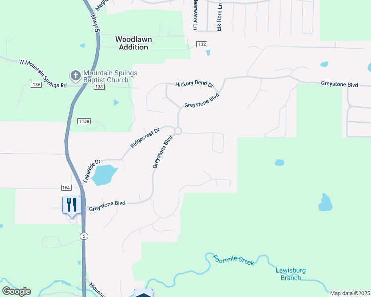 map of restaurants, bars, coffee shops, grocery stores, and more near 57 Greystone Boulevard in Cabot