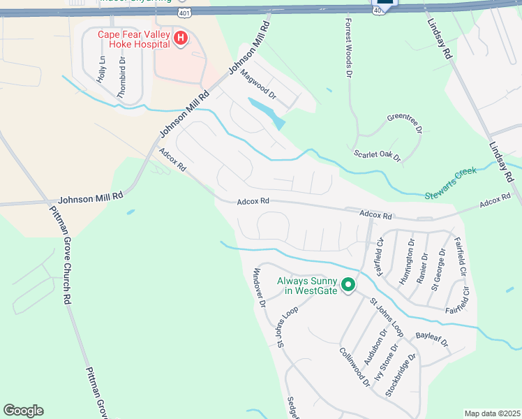 map of restaurants, bars, coffee shops, grocery stores, and more near 282 Lennox Court in Raeford