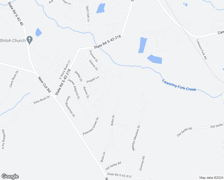 map of restaurants, bars, coffee shops, grocery stores, and more near 532 Pleasant Green Drive in Inman