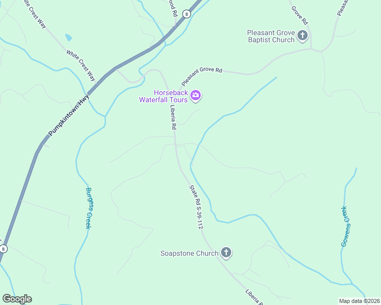 map of restaurants, bars, coffee shops, grocery stores, and more near 121 Curly Drive in Pickens