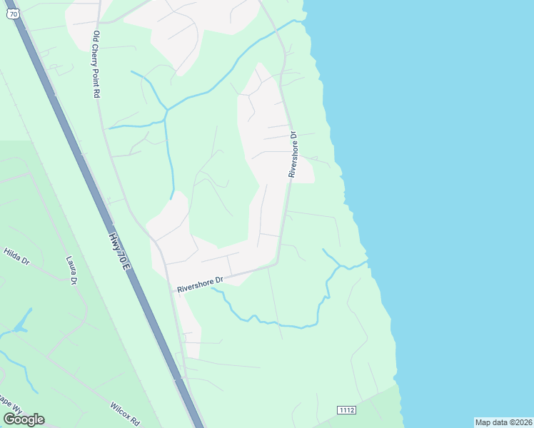 map of restaurants, bars, coffee shops, grocery stores, and more near 124 Luke Court in New Bern