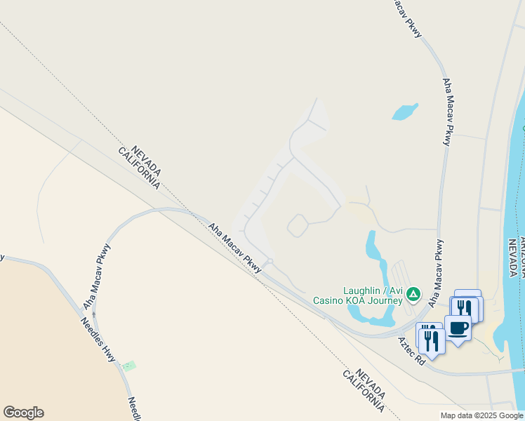 map of restaurants, bars, coffee shops, grocery stores, and more near 1195 Golf Club Drive in Laughlin