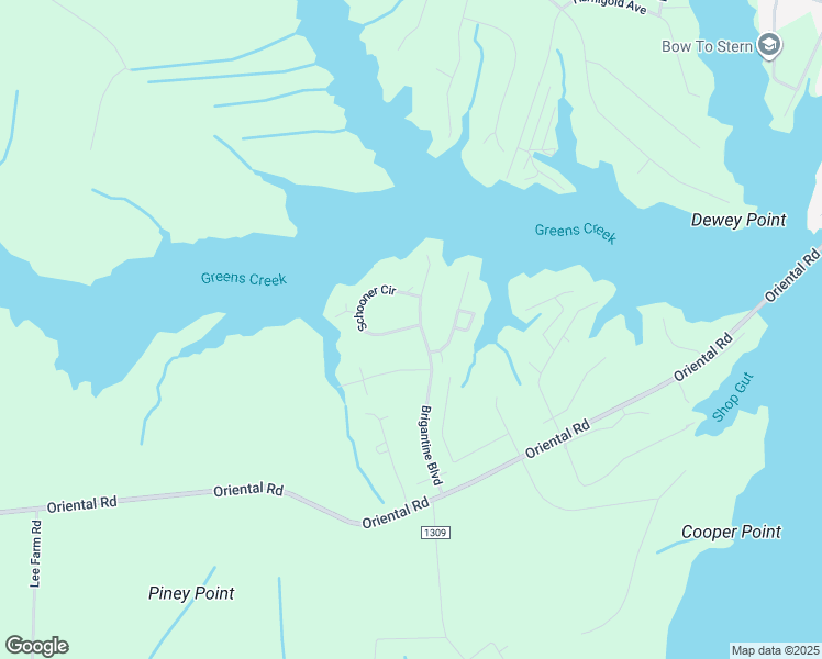 map of restaurants, bars, coffee shops, grocery stores, and more near 7115 Brigantine Boulevard in Oriental