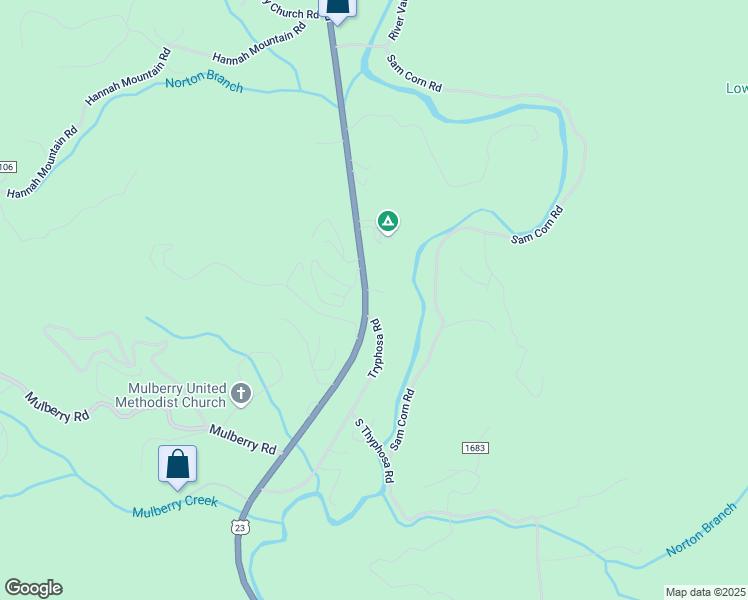 map of restaurants, bars, coffee shops, grocery stores, and more near 10912 Georgia Road in Otto