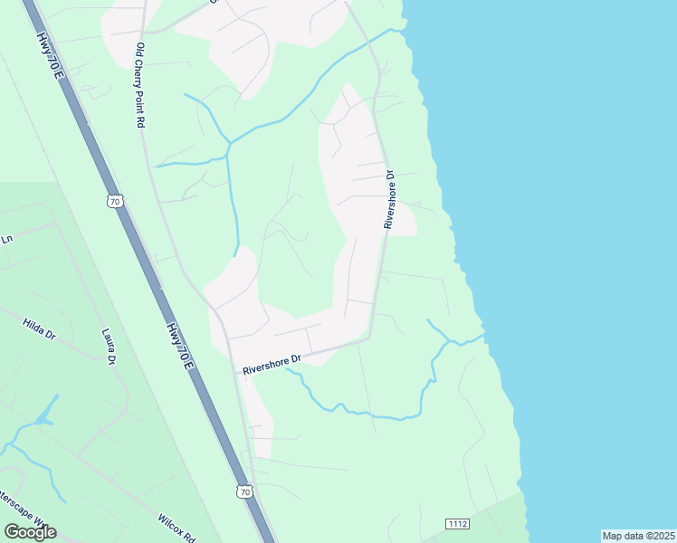 map of restaurants, bars, coffee shops, grocery stores, and more near 124 Luke Court in New Bern