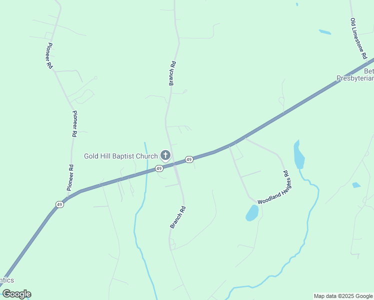 map of restaurants, bars, coffee shops, grocery stores, and more near 1422 Branch Road in York