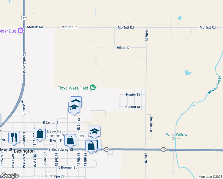 map of restaurants, bars, coffee shops, grocery stores, and more near 206 Russell Street in Lexington