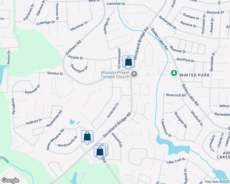 map of restaurants, bars, coffee shops, grocery stores, and more near 2203 Delta Drive in Fayetteville