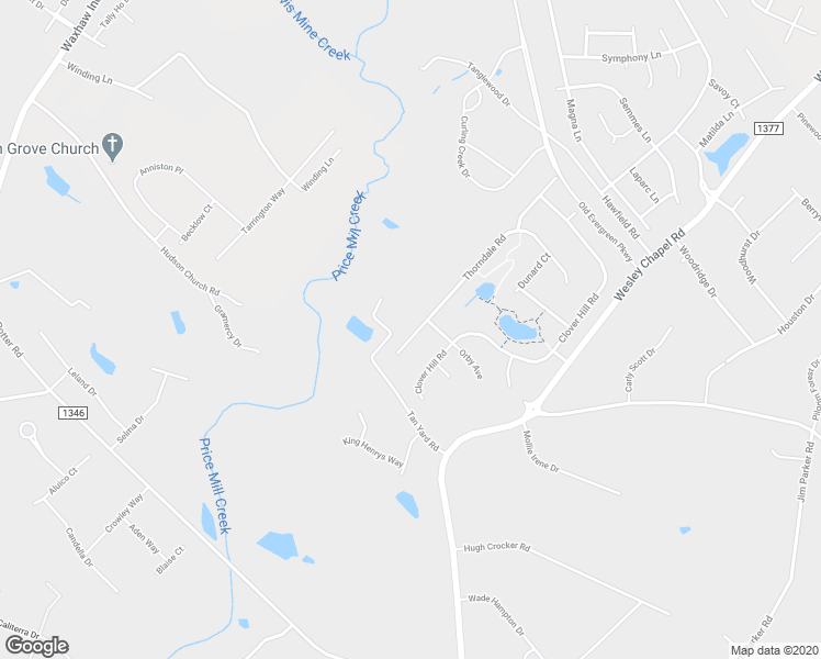 map of restaurants, bars, coffee shops, grocery stores, and more near 4006 Thorndale Road in Indian Trail