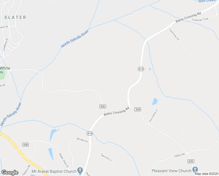 map of restaurants, bars, coffee shops, grocery stores, and more near 24 Bates Bridge Road in Travelers Rest