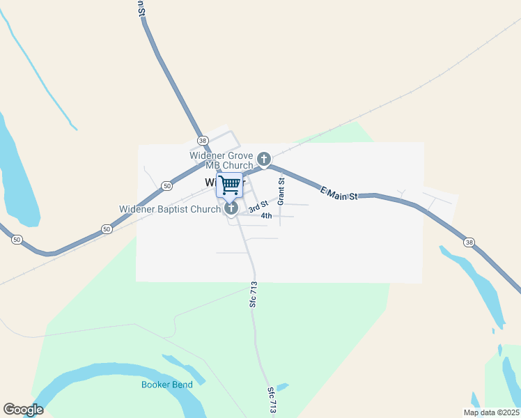 map of restaurants, bars, coffee shops, grocery stores, and more near 300 3rd Street in Widener
