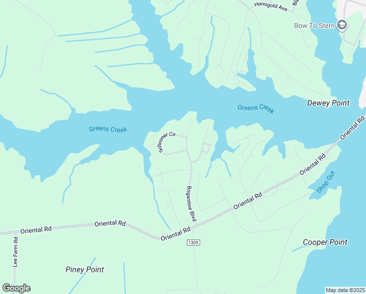 map of restaurants, bars, coffee shops, grocery stores, and more near 4000 Schooner Circle in Oriental